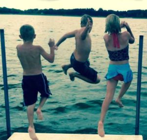 Kids at Lake