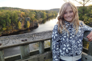 Girl by the St. Croix River